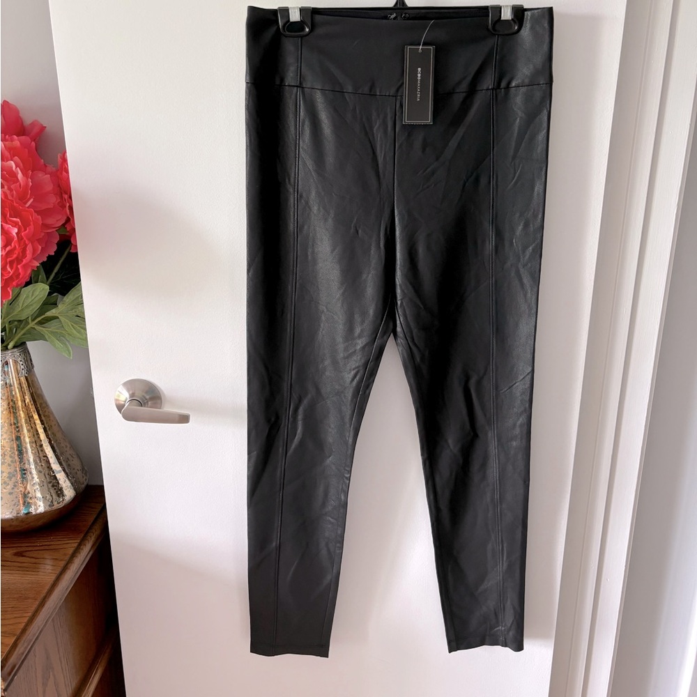 BCBG Faux Leather Leggins